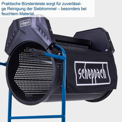 Scheppach Rollsieb RS500 Trommelsieb - 9,5mm Maschenweite