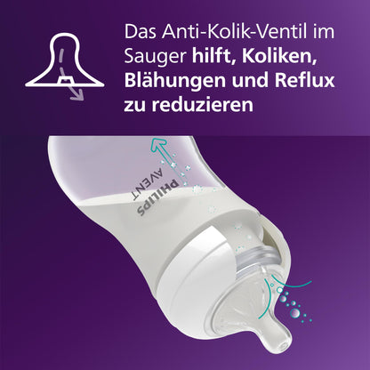 Philips Avent Natural Response Geschenkset, 2 Flaschen + 4 Schnuller