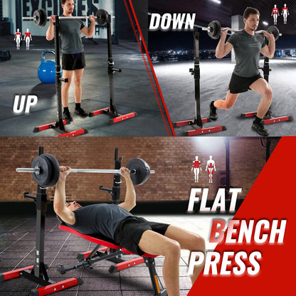 ISE Squat Rack Kniebeugenständer – 2 Einzelständer, 200 kg