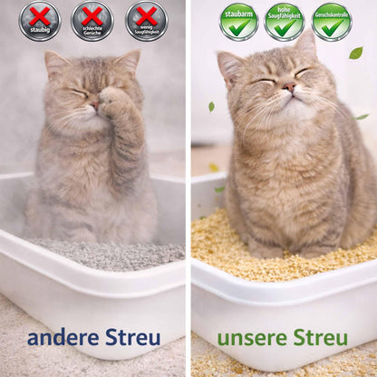 GreenCat Naturklumpstreu Katzenstreu 8 x 12 L (96 L)