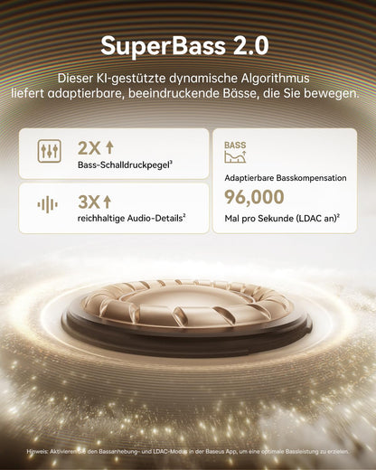 Baseus MC1 Pro Open-Ear-Kopfhörer mit Bluetooth 6.0, Schwarz