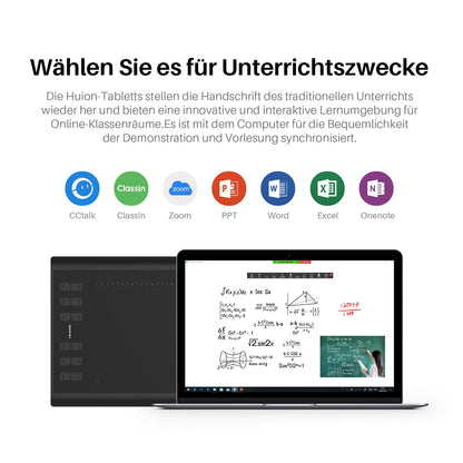 HUION Inspiroy H1060P Grafiktablett mit batterielosem Eingabestift