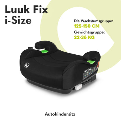 Lionelo Luuk Fix i-Size Kindersitzerhöhung mit ISOFIX, 125–150 cm