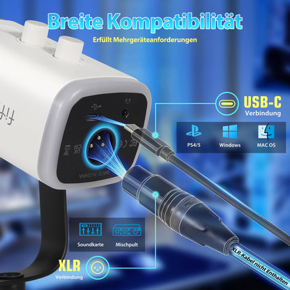 FIFINE MI13 Dynamisches Mikrofon USB/XLR für Streaming Podcast Gaming