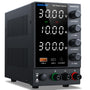 NANKADF Labornetzteil variabel DC 30V 10A mit USB-C. Gerät mit Display. Geregelte DC-Stromversorgung für Elektronik, inkl. USB-C Ausgang.