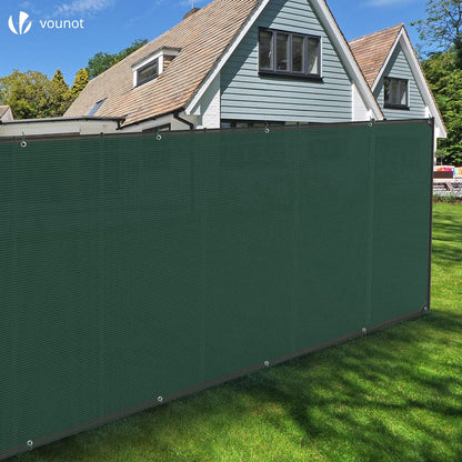 VOUNOT Zaunblende 1,8 x 10 m, HDPE Sichtschutz 230 g/m², Grün