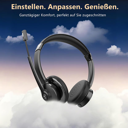 Earbay Bluetooth Headset mit Mikrofon, Ladestation und USB-Dongle