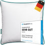 TRAUMHAUS Traumkissen ergonomisches Kopfkissen Öko-Tex - 80x80 cm. Quadratisches Kopfkissen unterstützt ergonomisch Kopf und Nacken für gesunden Schlaf.