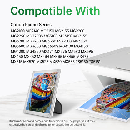 Lemero 540XL 541XL Druckerpatronen kompatibel für Canon, 2er-Pack