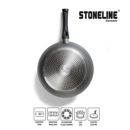 STONELINE Ceramic Pfannenset 3-teilig - Induktion 20/24/28 cm