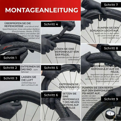 Fincci Oncamp MTB Faltreifen 27.5 x 2.10 Set mit Schrader-Schlauch