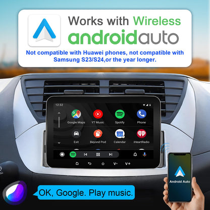 Android Autoradio 1DIN 7 Zoll Navi – Wireless CarPlay 2G+32G
