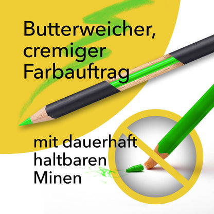 Castle Art Supplies Buntstifte Set, 120 Stifte im Reissverschlussetui