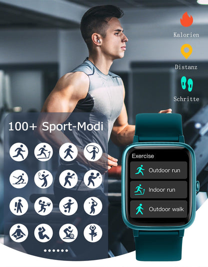 GRV FC1 Smartwatch mit Telefonfunktion und 1.85 Zoll HD-Display