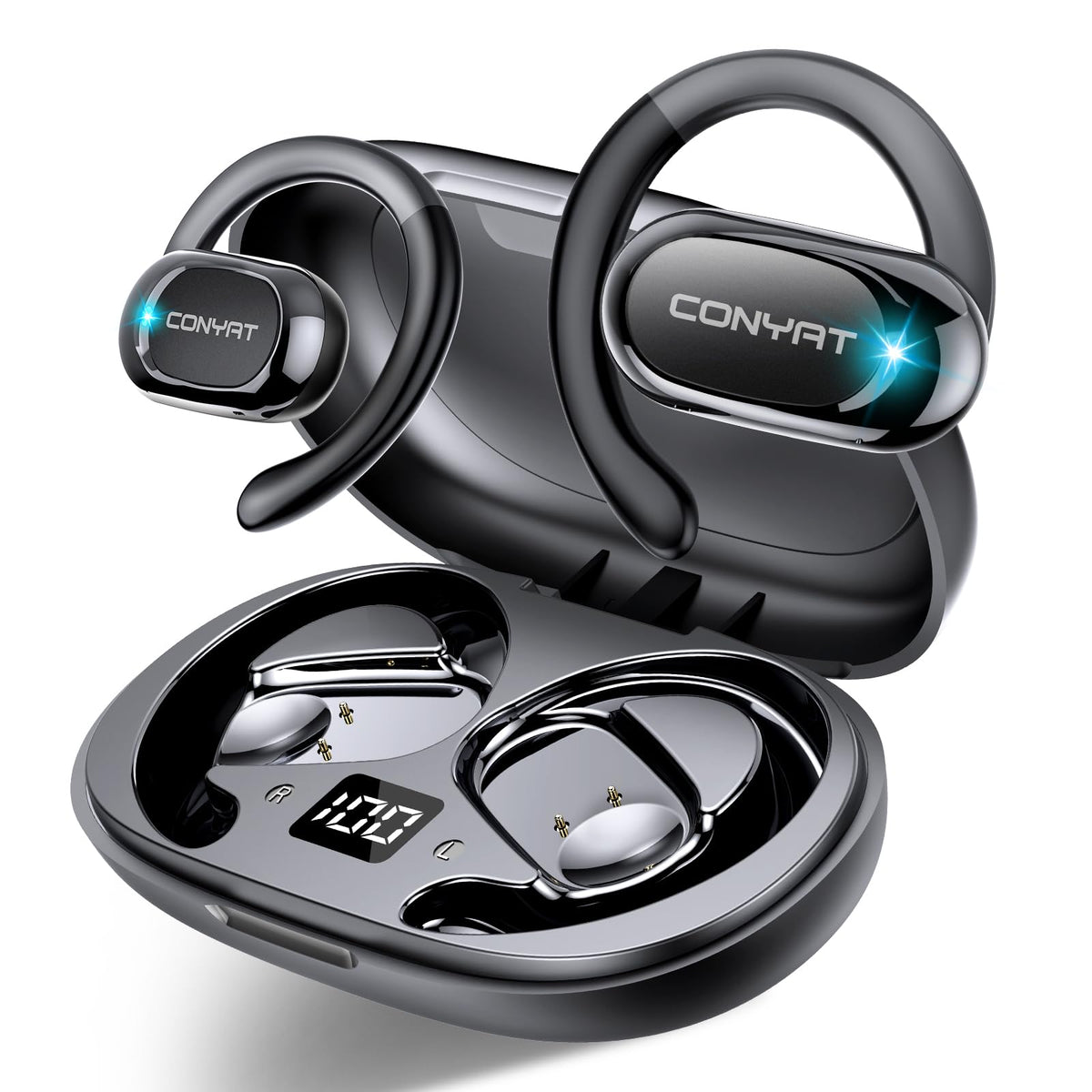 Conyat X7 AI Übersetzer Kopfhörer Bluetooth, Open Ear, 164 Sprachen