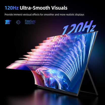 EVICIV Tragbarer Gaming Monitor 18.5 Zoll 120Hz FHD