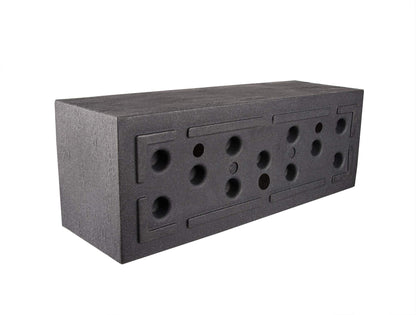 BigDean Pflanzkübel 80x30 cm Granitstein-Optik Anthrazit frostsicher