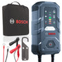 Bosch C70 Autobatterie-Ladegerät – 10A Erhaltungsladung 12V/24V: Kompaktes, blau-schwarzes Gerät. Lädt und pflegt 12V/24V Autobatterien.