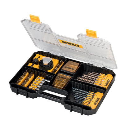 DEWALT Bohr- und Schrauberbit-Set DT71569-QZ, 100-teilig, im Tough Case mit transparentem Deckel