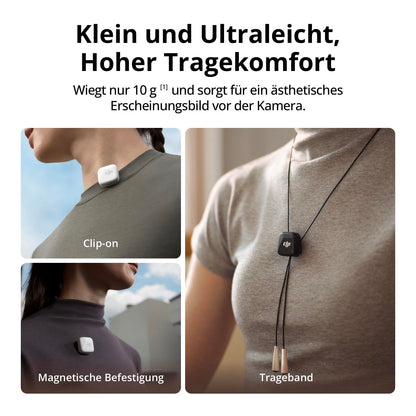 DJI Mic Mini Kabelloses Lavaliermikrofon, 2 Sender + 1 Empfänger
