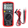 UNI-T UT890D+ Digitalmultimeter True RMS AC/DC mit NCV, rote Schutzhülle, LCD-Hintergrundbeleuchtung