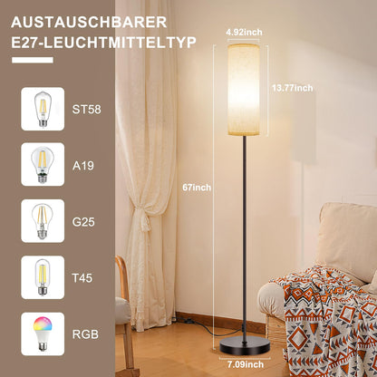 FRIDEKO HOME LED-Stehlampe RGB dimmbar, 170 cm, mit Fernbedienung