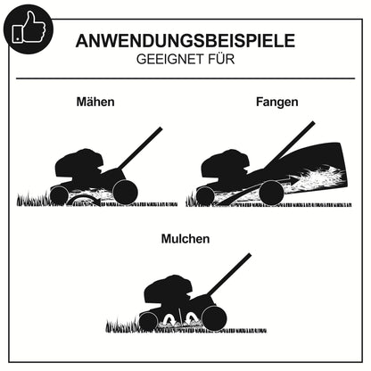 Scheppach MS132-42B Benzin-Rasenmäher Black Edition mit Antrieb