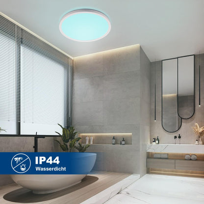 ONDTA LED Deckenleuchte Dimmbar RGB Panel Ø57cm – Neutralweiss 4000K