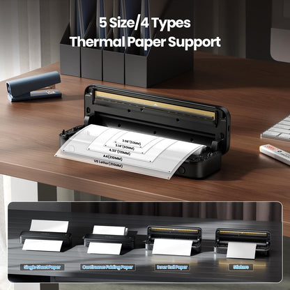 Phomemo M834 Thermodrucker A4, tragbarer Drucker mit Tragetasche