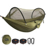 NatureFun Camping-Hängematte mit Moskitonetz, ultraleicht, 300 kg aus atmungsaktivem Fallschirm-Nylon