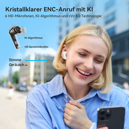 EarFun Air Pro 4 Bluetooth Kopfhörer mit adaptivem Noise Cancelling