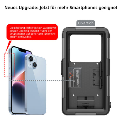 Ezanmull Unterwasser-Tauchgehäuse für iPhone, wasserdicht, Schwarz