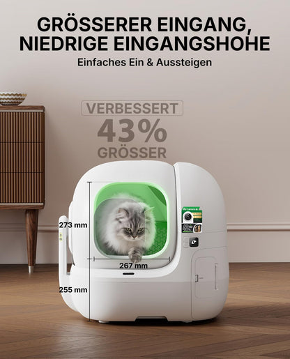 PETKIT PUROBOT Max Pro 2 Selbstreinigende Katzentoilette mit Kamera