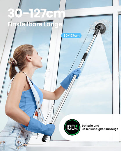 Leebein Elektrische Reinigungsbürste Spin Scrubber mit 7 Bürstenköpfen
