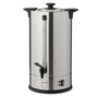 METRO Professional Grosskaffeemaschine GCM4015 - 15L, silber. Silberfarbene, zylindrische Kaffeemaschine. Brüht 15L Kaffee für Großverbraucher.
