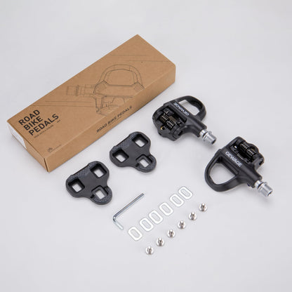 GEWAGE Klickpedale für Rennrad, Look KEO kompatibel, inkl. Cleats