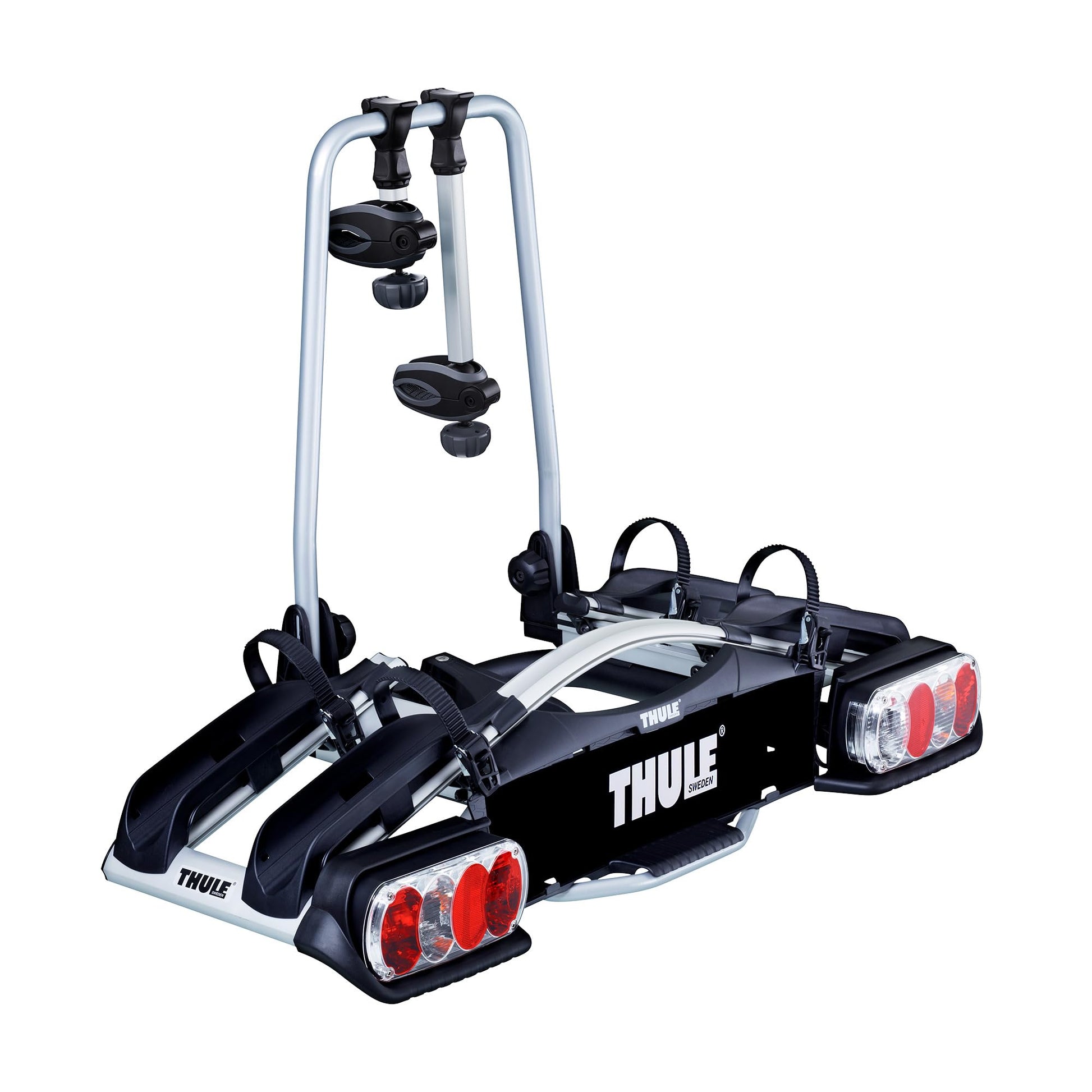 Thule EuroWay G2 920 Anhängerkupplung Fahrradträger 2 Fahrräder grau. Robuster Heckträger zur Montage an der Anhängerkupplung.