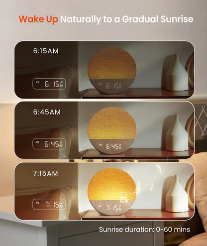 Dreamegg Sunrise 1 Tageslichtwecker mit White Noise und Nachtlicht