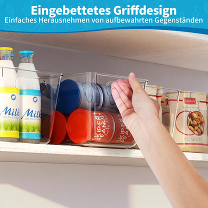 HPYLIF·H Kühlschrank Organizer, 4er Set Aufbewahrungsbox BPA-frei