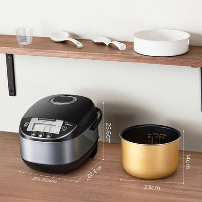 Midea Reiskocher Multifunktionsgerät - 5L Schwarz-Silber