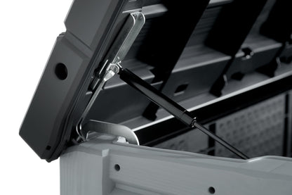 Keter Store-it-out Pro Mülltonnenbox 1200 L, Grau/Schwarz