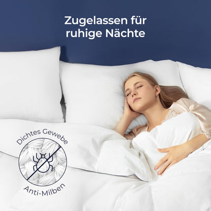 Dreamzie Daunendecke 135x200 cm – Ganzjahresdecke 450 gsm