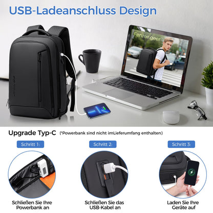Fenree.geer Laptop Rucksack 17 Zoll 2216-GM für Arbeit und Reisen