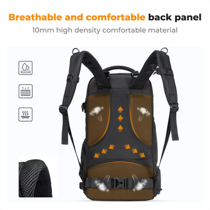 K&F CONCEPT Kamerarucksack 30L Wasserdicht für DSLR & Laptop