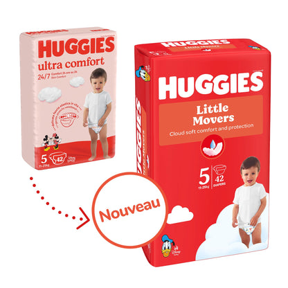 Huggies Little Movers Babywindeln Disney Gr. 5, 126 Stück Monatsbox
