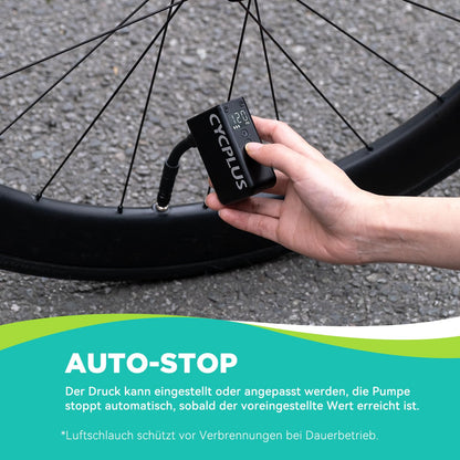 CYCPLUS AS2 PRO Elektrische Velopumpe mit Manometer, 120 PSI