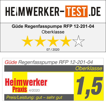 Güde Akku Regenfasspumpe RFP 12-201-04, 1500 l/h, 11 m Förderhöhe