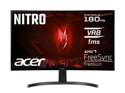Acer Nitro ED273 S3 Gaming Monitor, 27" Full HD, schwarz. 165Hz für flüssiges Gaming und schnelle Bildwiedergabe.