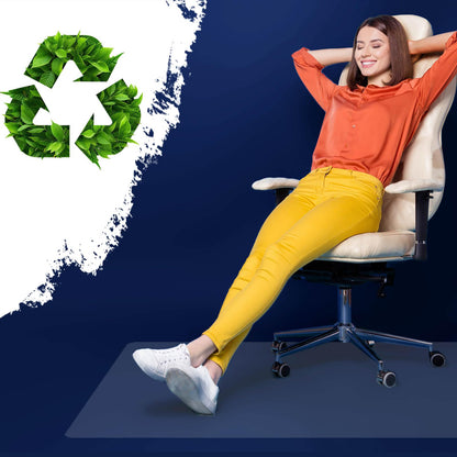 ECOMAT Bodenschutzmatte PET Transparent für Hartböden – 120x150 cm
