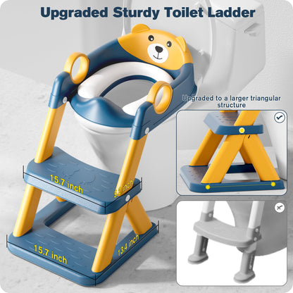 Rabb 1st Toilettensitz mit Treppe, 2-in-1 Toilettentrainer